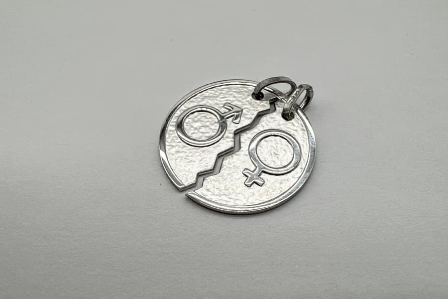 Silber Ketten Anhänger Diadoro Basics Partnermünze PAS04